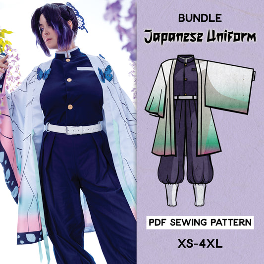 Japanese Uniform Cosplay Sewing Pattern/Downloadable PDF File