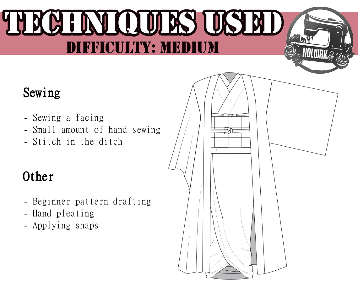 BUNDLE Oni Girl Cosplay Sewing Pattern/Downloadable PDF File