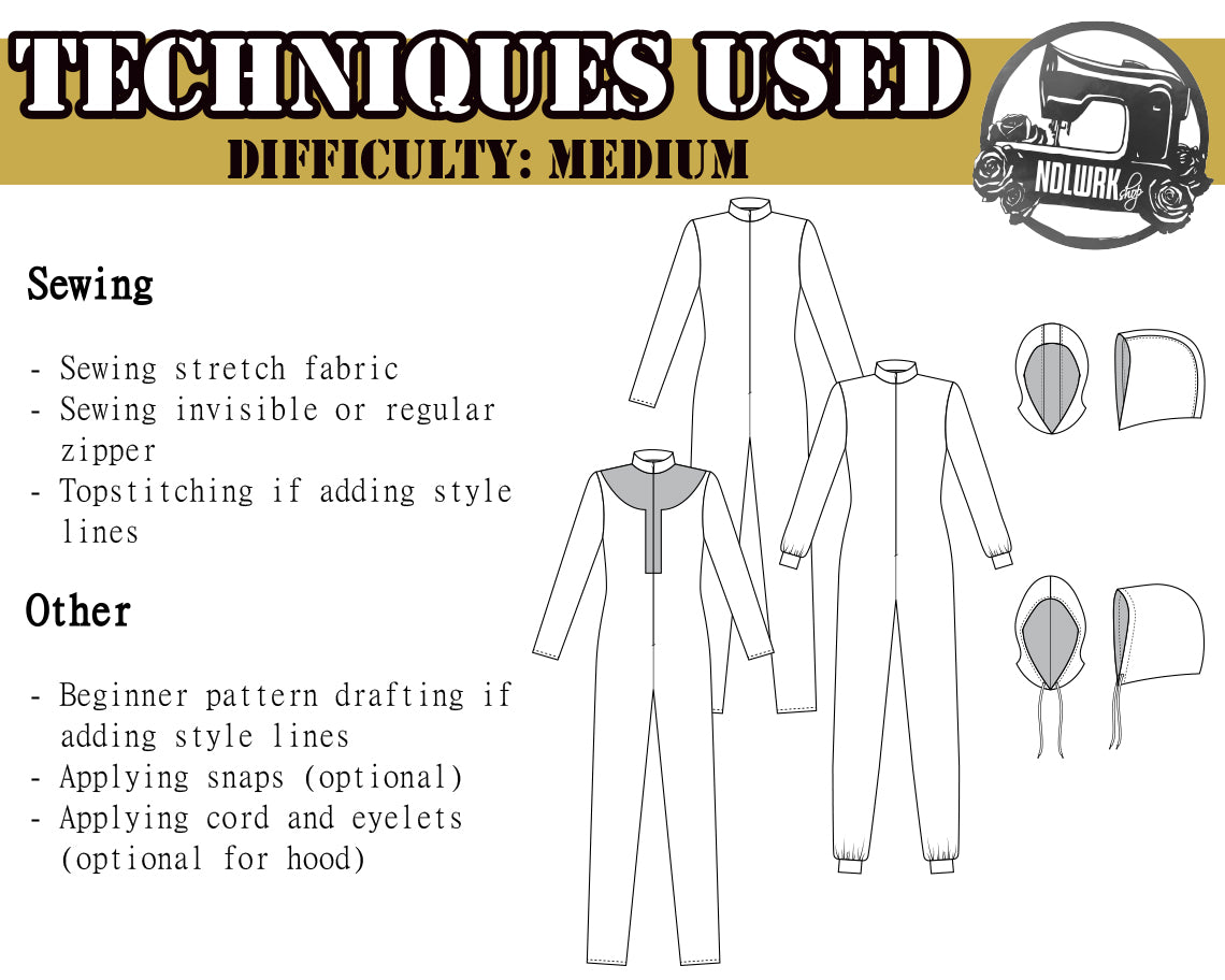 Women's Jumper & Hoods Sewing Pattern/Downloadable PDF and Tutorial Book