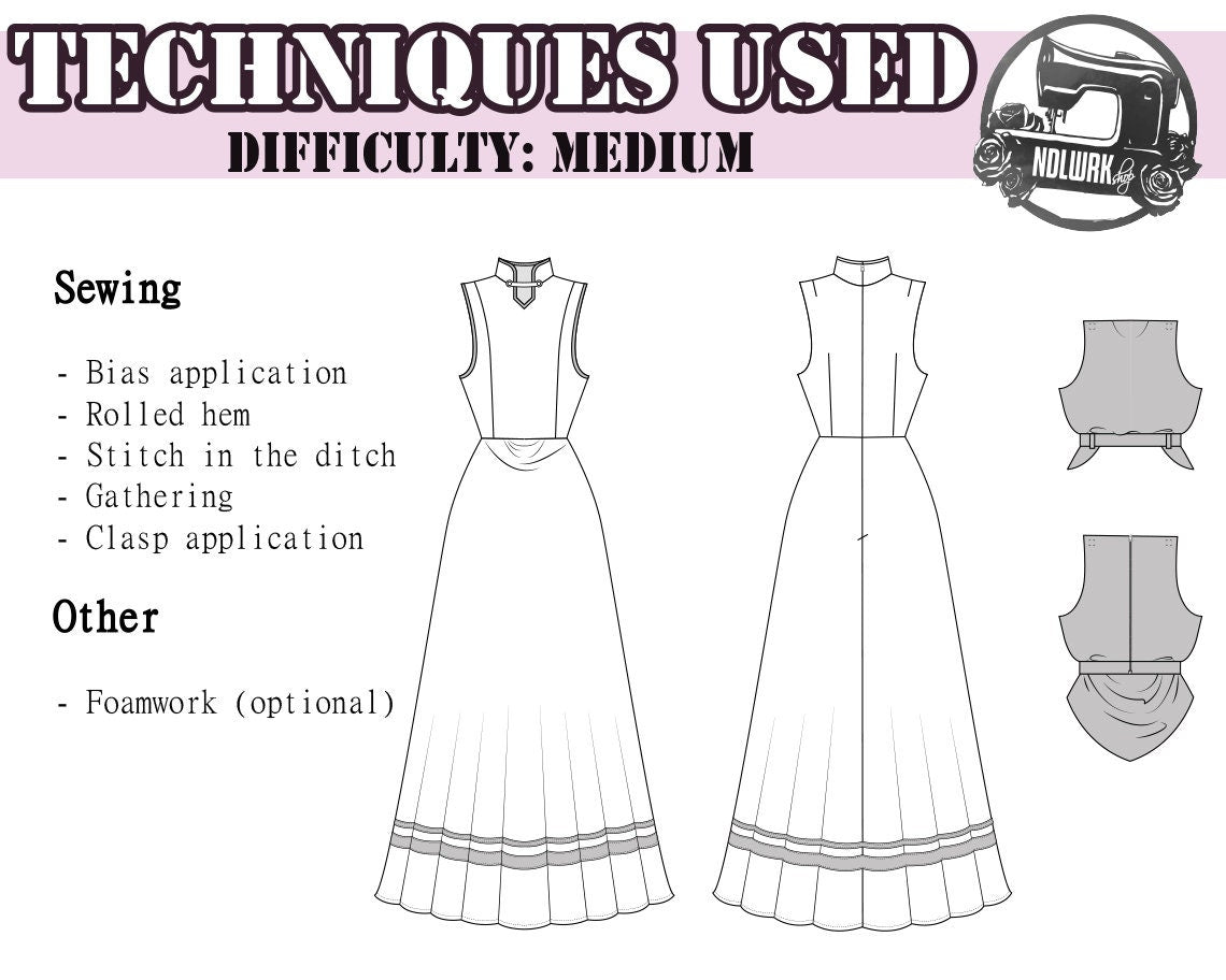 BUNDLE Fairy Princess Cosplay Sewing Pattern / Downloadable PDF file