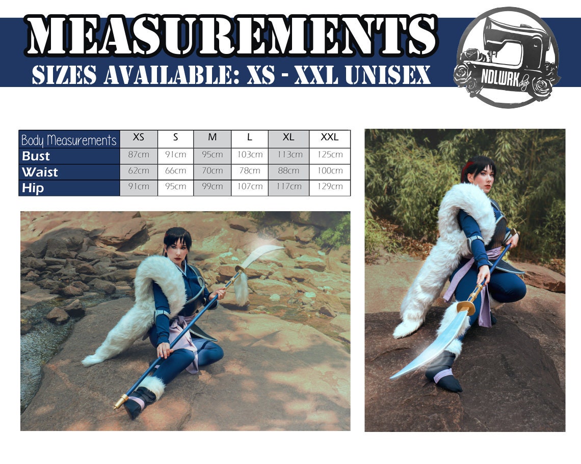 Female Warrior Cosplay Sewing Pattern/Downloadable Pdf File *INCLUDES TAILS*