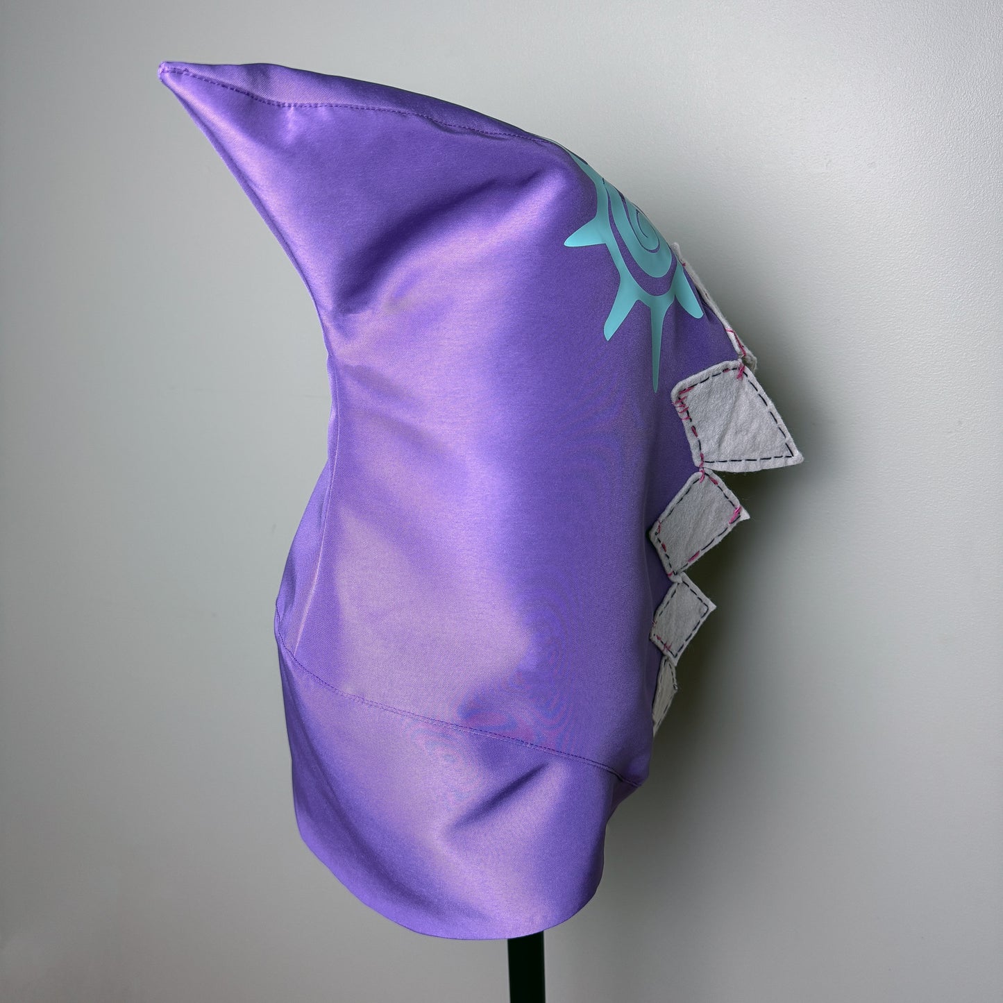 Custom Handmade Jinx-Inspired Purple Shark Hood – Arcane Season 2 Cosplay Accessory