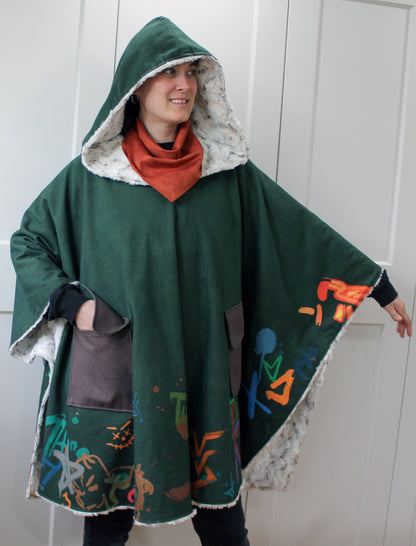 Arcane Ekko Inspired Blanket Hoodie Version 1