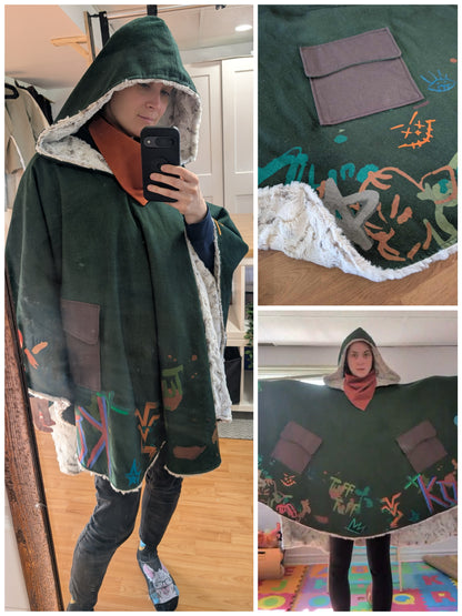 Arcane Ekko Inspired Blanket Hoodie Version 1