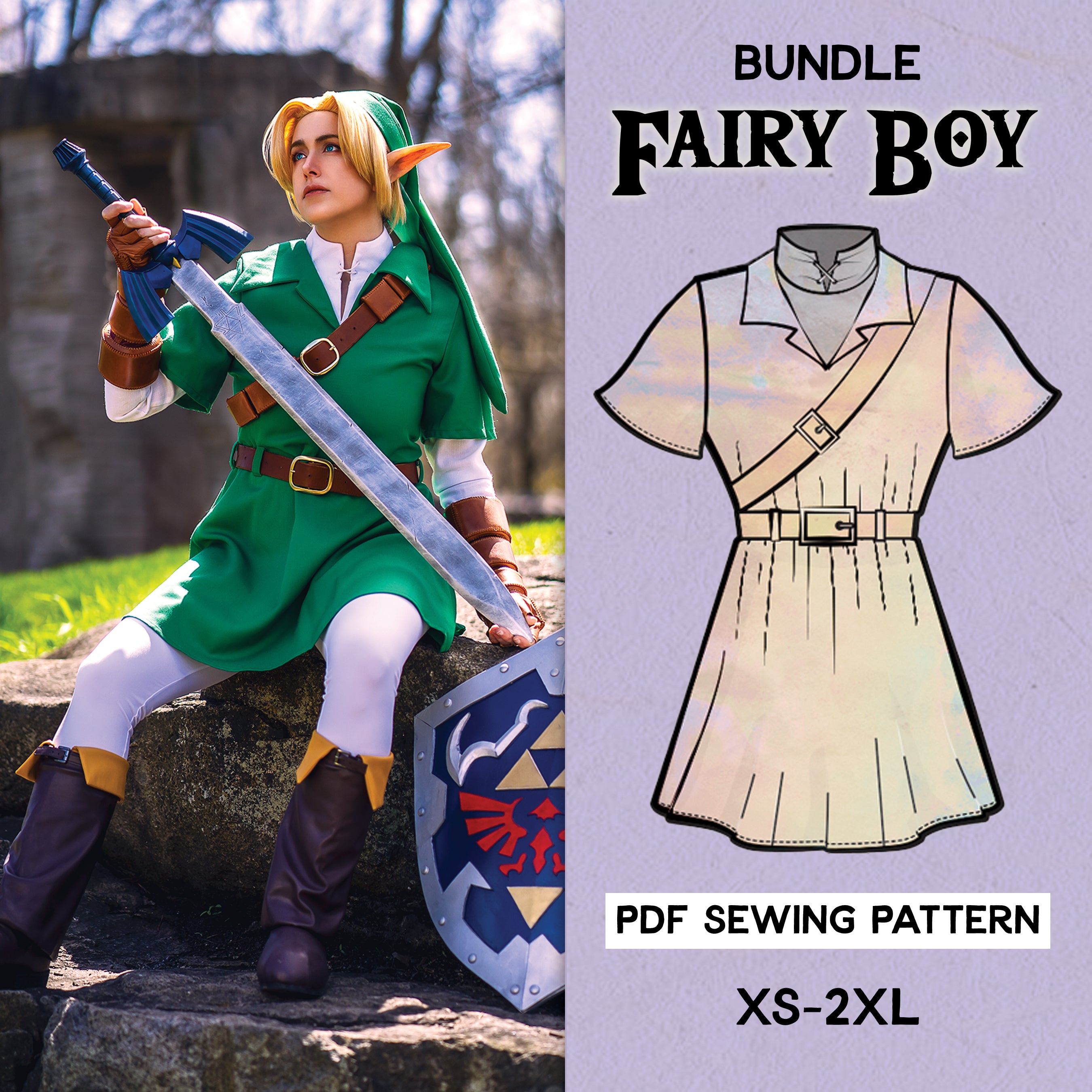 Cosplay Robe Patterns Cosplay Sewing Pattern Bundles | Digital DIY Crafting Kits