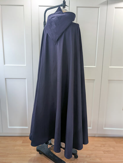 Hooded Cloak Sewing Pattern – Floor-Length Hooded Cosplay Cape / Downloadable PDF File and Tutorial Book
