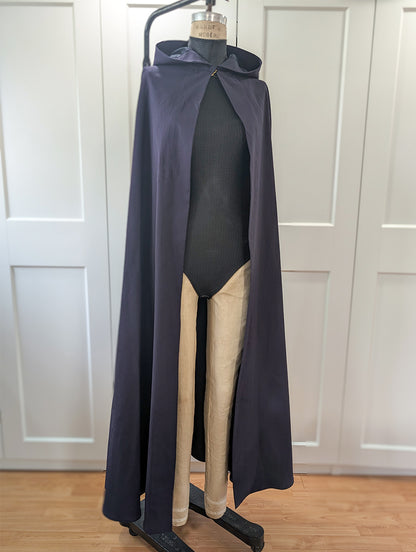 Hooded Cloak Sewing Pattern – Floor-Length Hooded Cosplay Cape / Downloadable PDF File and Tutorial Book