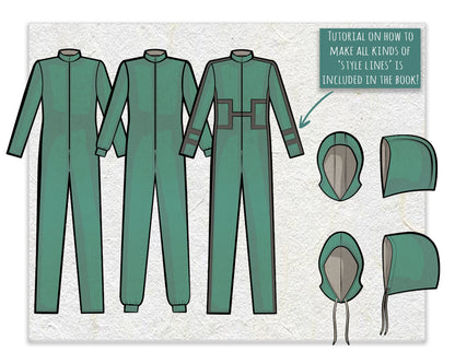 Men's Jumper & Hoods Sewing Pattern/Downloadable PDF and Tutorial Book