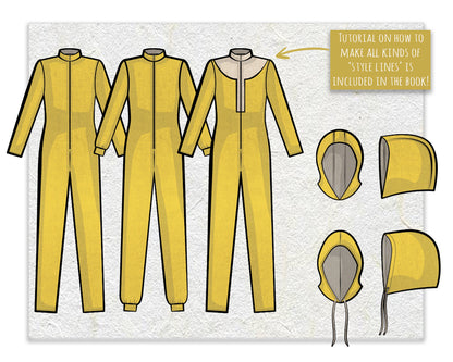 Women's Jumper & Hoods Sewing Pattern/Downloadable PDF and Tutorial Book