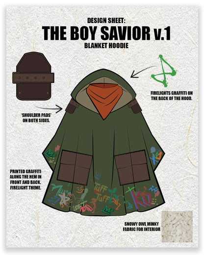 Arcane Ekko Inspired Blanket Hoodie Version 1