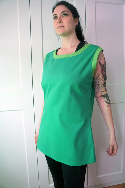 Round Neckline Tunic Sewing Pattern/Downloadable PDF and Tutorial Book