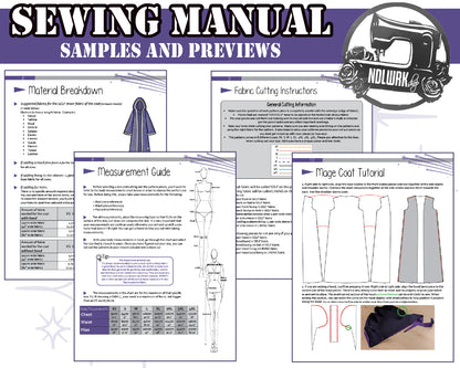 Mage Coat Cosplay Costume Sewing Pattern/Downloadable PDF File