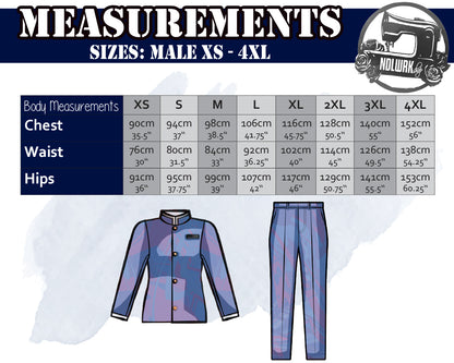 Japanese School Boy Uniform Cosplay Fashion Costume Sewing Pattern/Downloadable PDF File