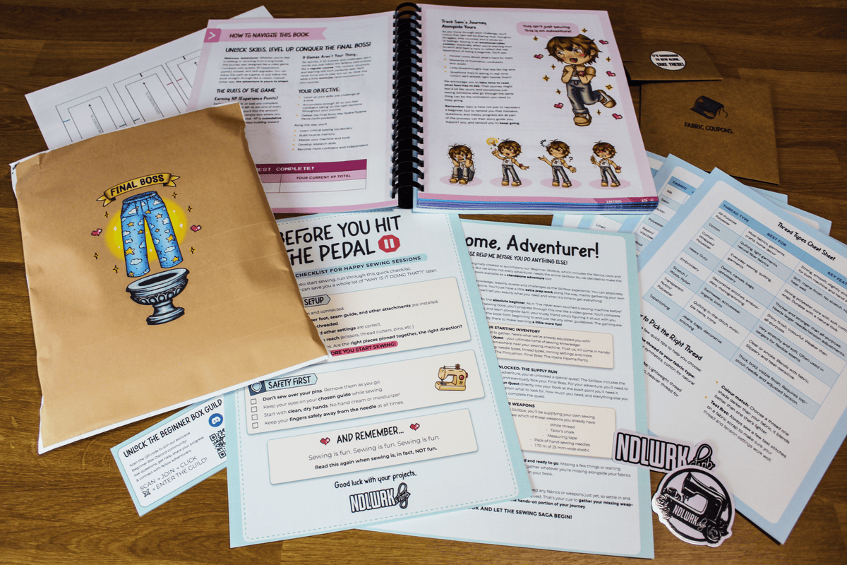 Sewing Saga: A Beginner's Quest - The Flexible Start