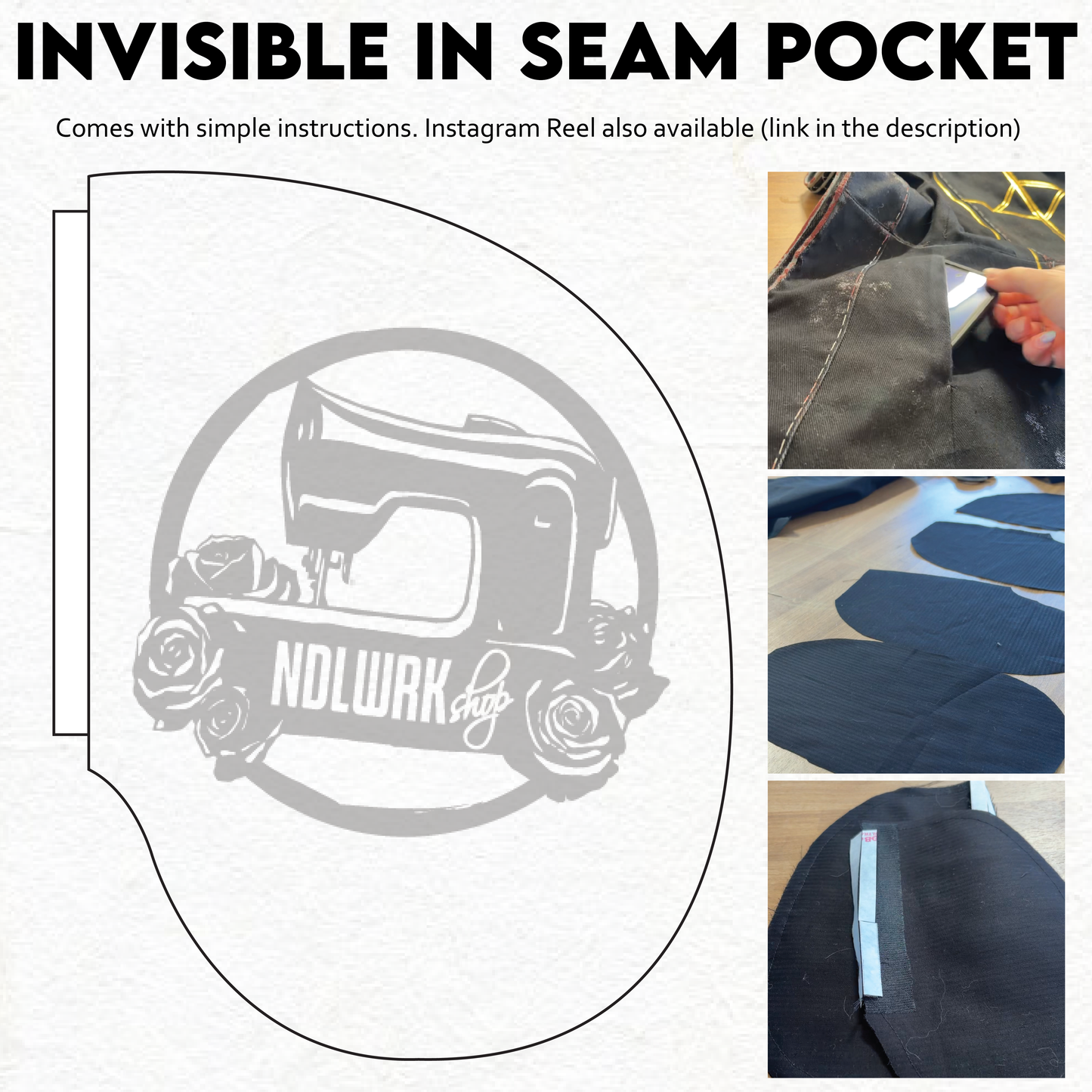 Invisible In Seam Pocket