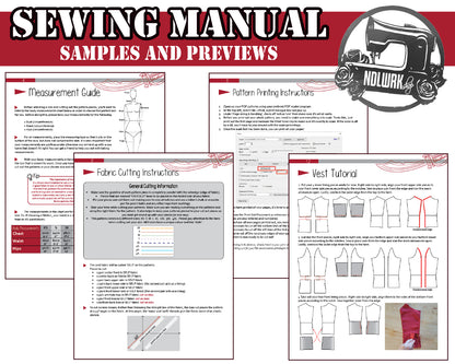Pirate Vest Sewing Pattern/Downloadable PDF and Tutorial Book
