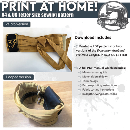 Easy Armband Sewing Pattern | Expedition 33 Cosplay | Tutorial Book
