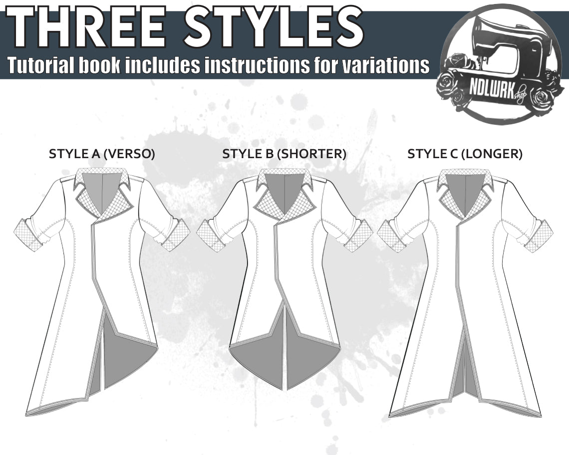 Verso Jacket Sewing Pattern | Fully Lined Coat Pattern + Tutorial Book
