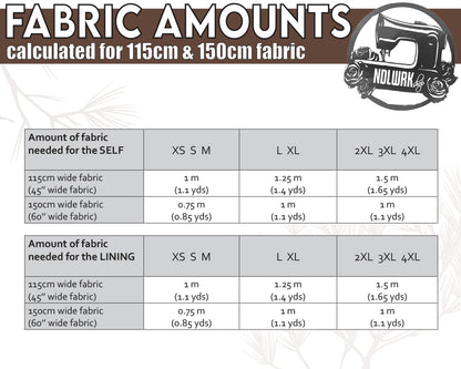 Hooded Half Vest Sewing Pattern – Medieval Hood Pattern, Cosplay Costume, Sizes XS–4XL / Downloadable PDF File and Tutorial Book