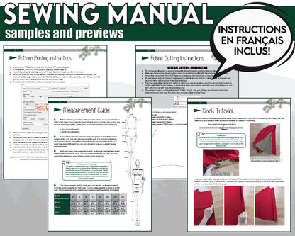 Outrider Cloak Sewing Pattern/Downloadable PDF File and Tutorial Book