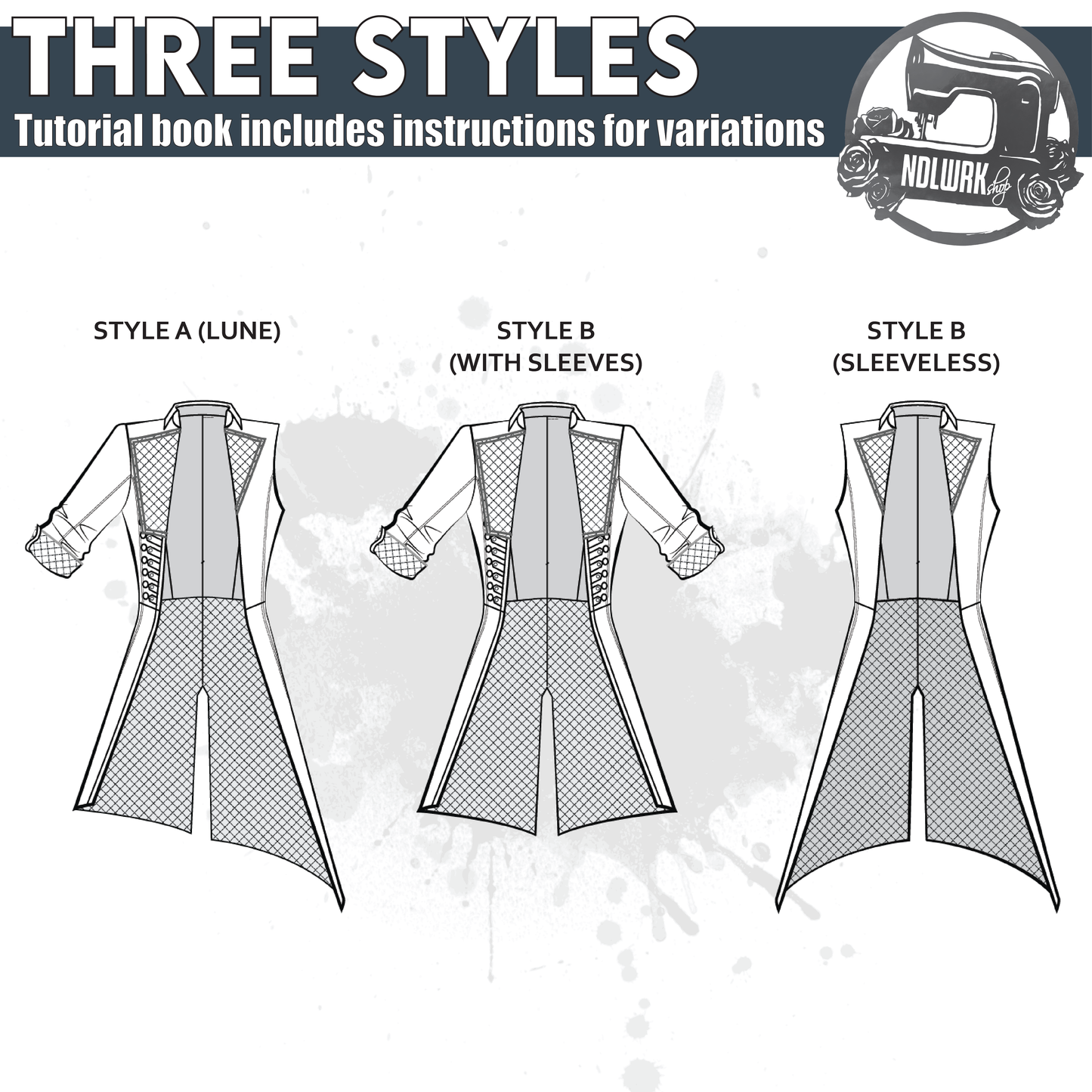 Lune Jacket Sewing Pattern | Fully Lined Coat Pattern + Tutorial Book | Expedition 33 Cosplay