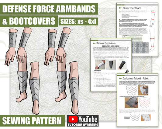 Defense Force Armbands & Bootcovers Sewing Pattern/Downloadable PDF File