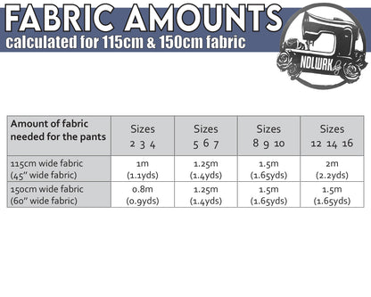 Puffy Pants Kids Junior Sewing Pattern/Downloadable PDF File and Tutorial Book