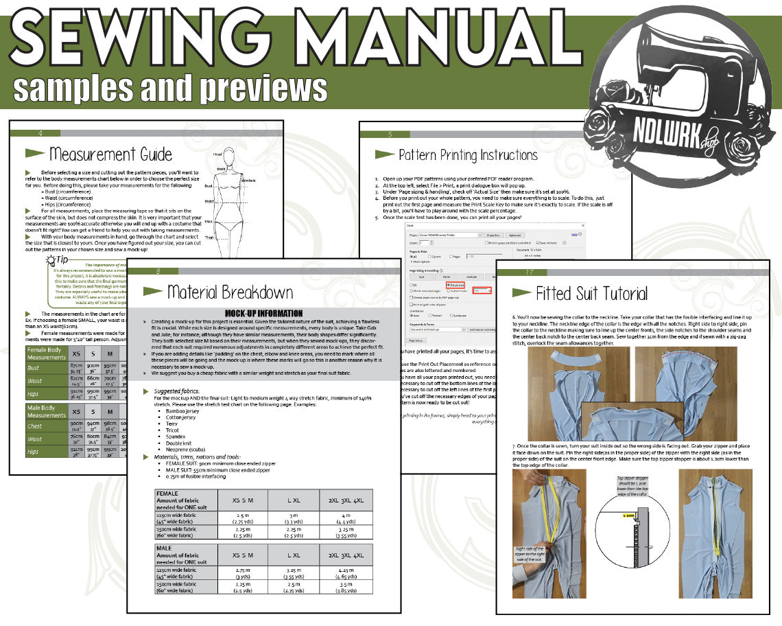 WOMEN Fitted Suit Sewing Pattern/Downloadable PDF File and Tutorial Book