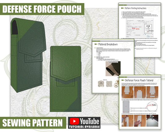 Defense Force Pouch Sewing Pattern/Downloadable PDF File