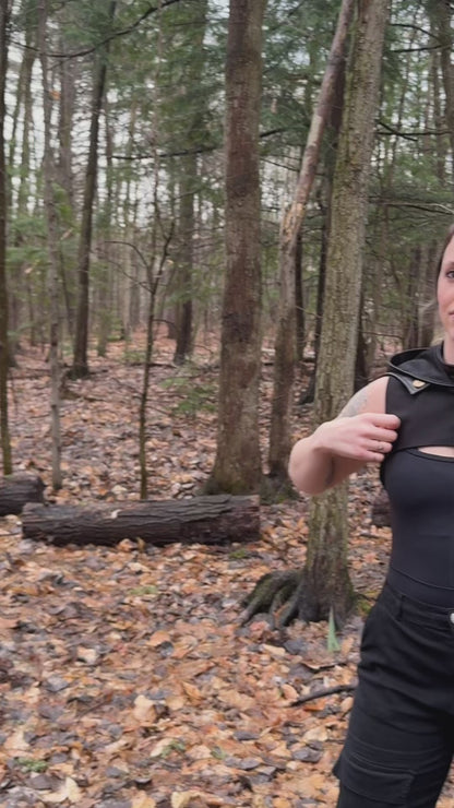 Hooded Half Vest Sewing Pattern – Medieval Hood Pattern, Cosplay Costume, Sizes XS–4XL / Downloadable PDF File and Tutorial Book