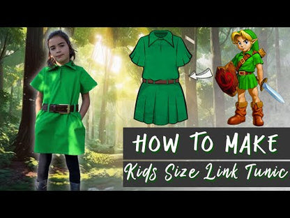 Junior Simple Tunic Sewing Pattern/Downloadable PDF File and Tutorial Book