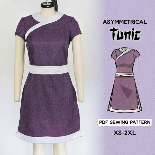 Tunic Asymmetrical  Cosplay Sewing Pattern/Downloadable PDF File