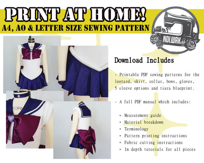 Cosmic Guardians Cosplay Sewing Pattern/Downloadable PDF File