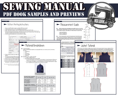 School Girl Double Breasted Jacket Sewing Pattern/Downloadable PDF File and Tutorial Book