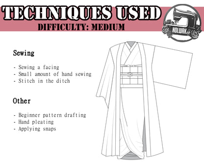 Oni Girl Cosplay Sewing Pattern/Downloadable PDF File