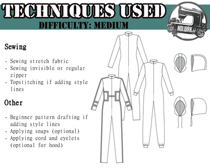 Men's Jumper & Hoods Sewing Pattern/Downloadable PDF and Tutorial Book