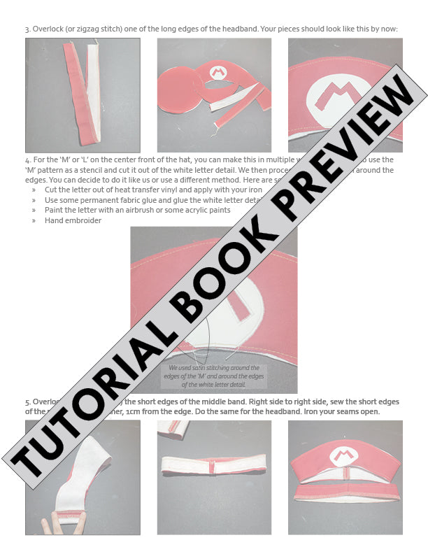 Plumber Hat Sewing Pattern/Downloadable PDF File