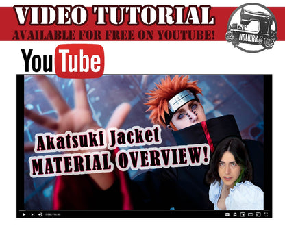 Cloud Ninja Jacket Cloak Cosplay Sewing Pattern/Downloadable PDF File